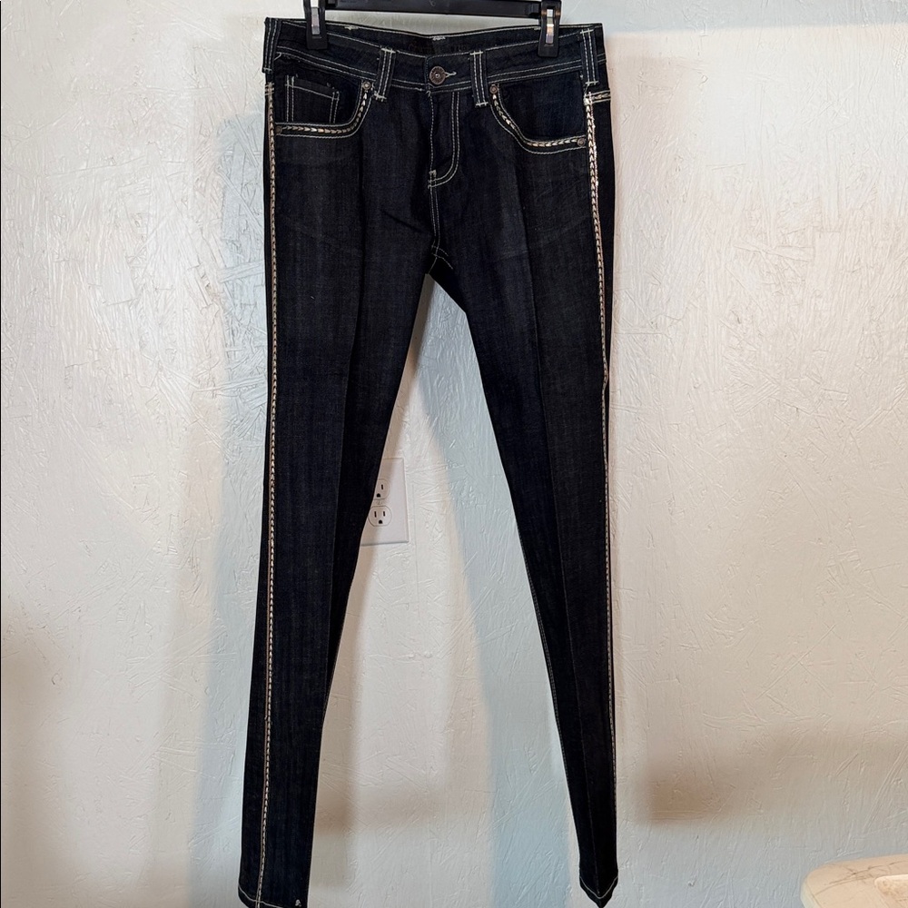 Cowgirl Tuff Dark Indigo Straight Leg Jeans